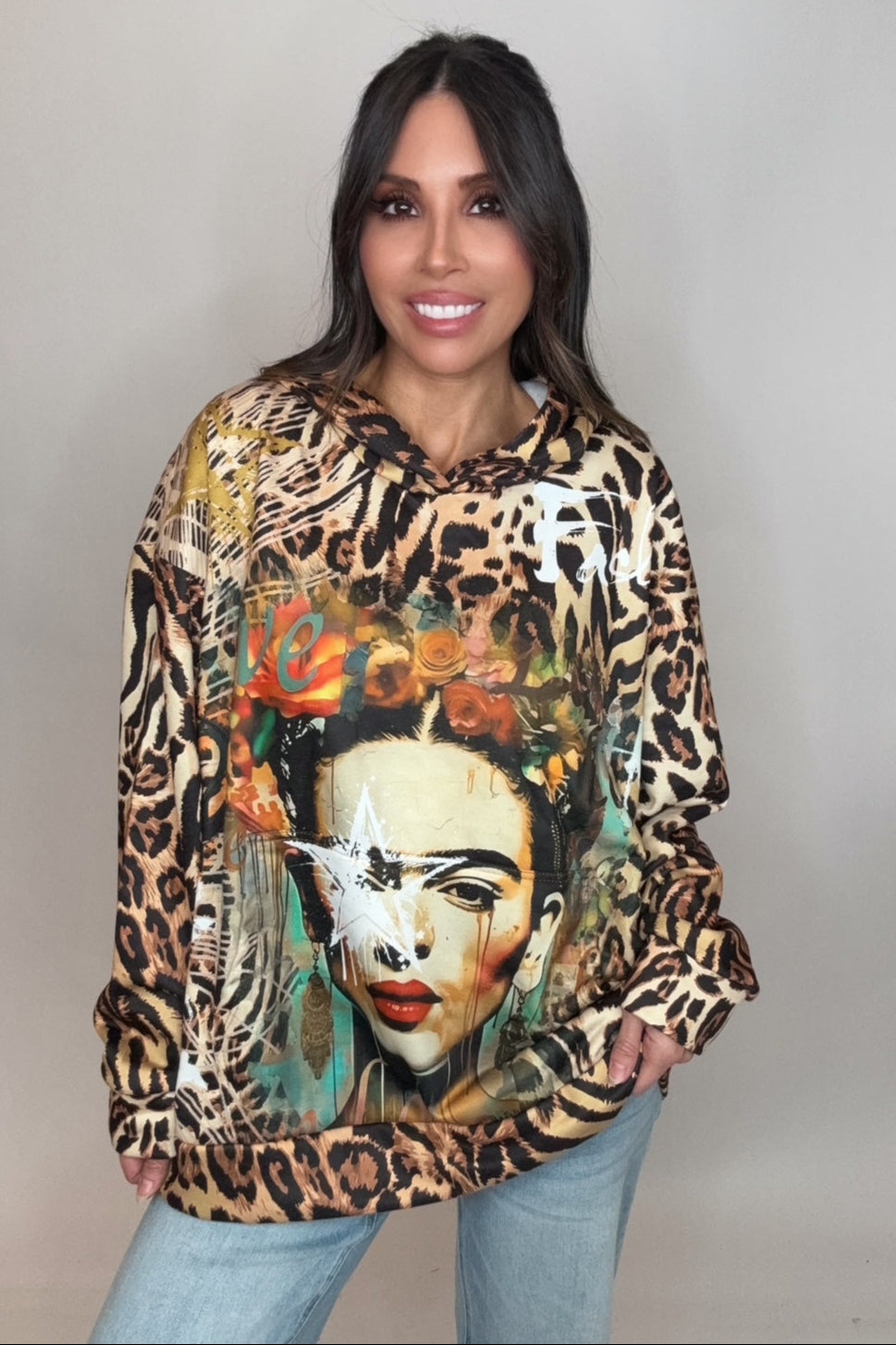Frida Hoodie Sweatshirt - Born To Glam Born To Glam