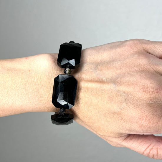 Rectangle Crystal Stretch Bracelet - Born To Glam Born To Glam