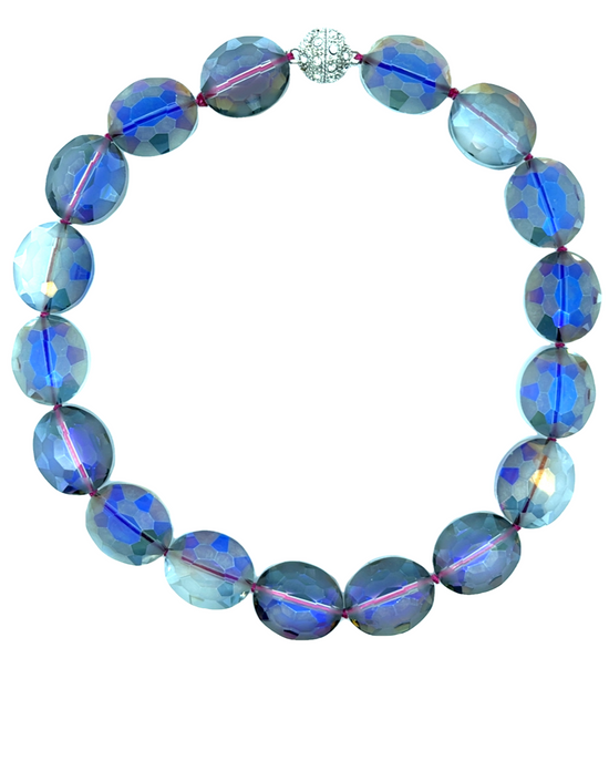 Crystal Oval Short Necklace - Born To Glam Born To Glam