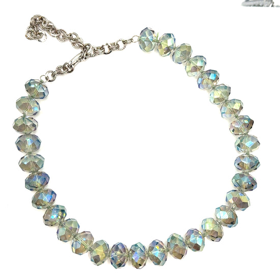 Adjustable 16mm Rondelle Short Necklace - Born To Glam Born To Glam