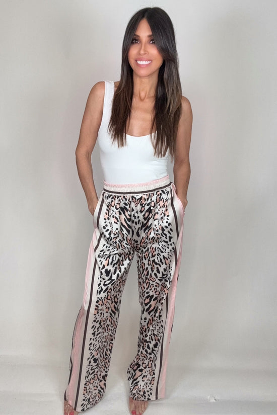 Allover Leopard Print Pants - Born To Glam Born To Glam