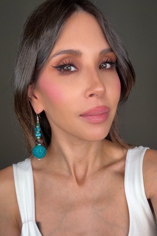 Turquoise Gumball Statement Earring - Born To Glam Born To Glam