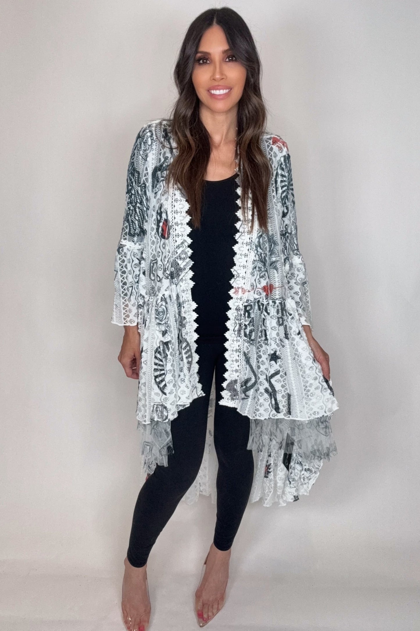 Rock and Roll Bohemian Hi Low Cardigan - Born To Glam Born To Glam