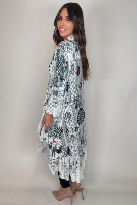 Rock and Roll Bohemian Hi Low Cardigan - Born To Glam Born To Glam