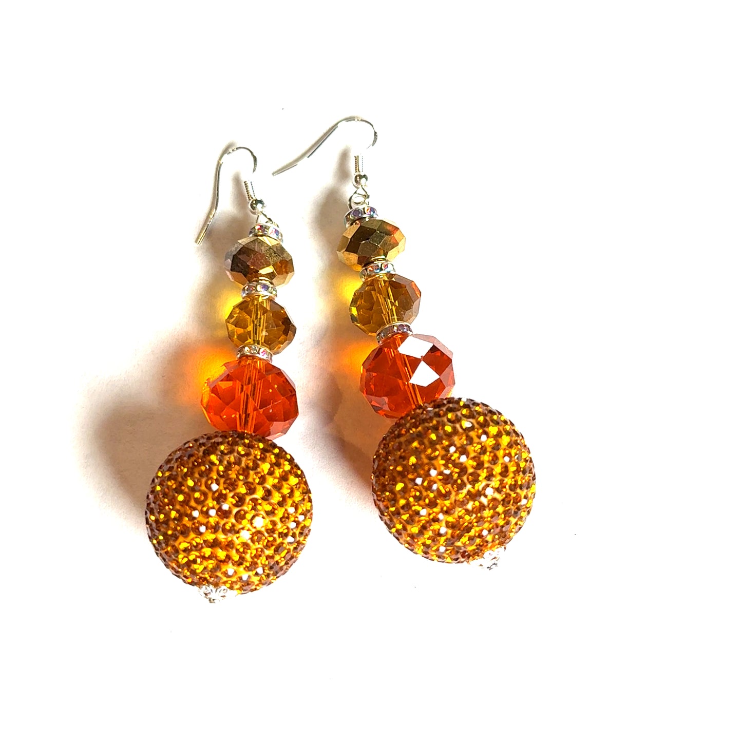 Orange Gumball Statement Earring - Born To Glam Born To Glam