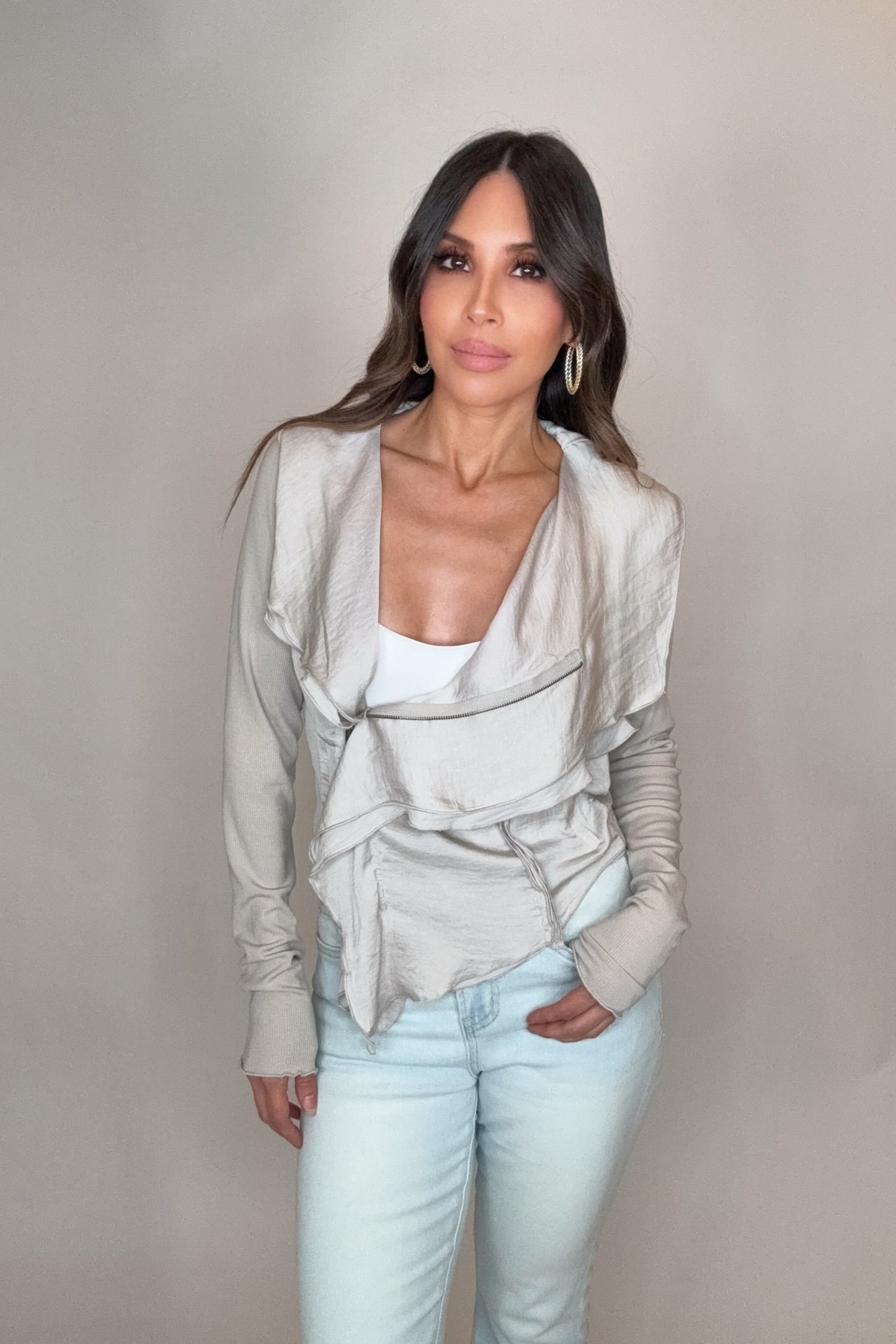 Mixed Media Moto Jacket - Born To Glam Born To Glam