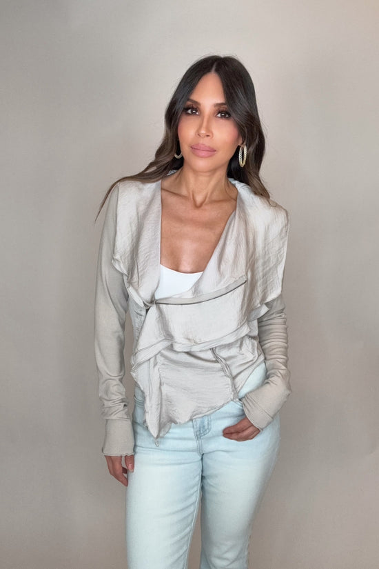 Mixed Media Moto Jacket - Born To Glam Born To Glam