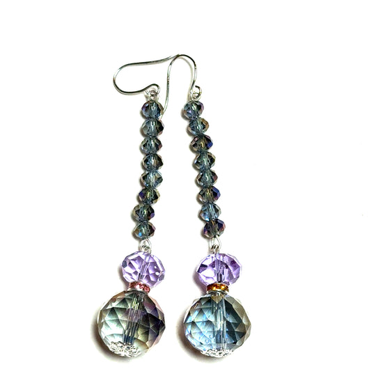 Ball & Chain Multi Color Dangle Earring - Born To Glam Born To Glam
