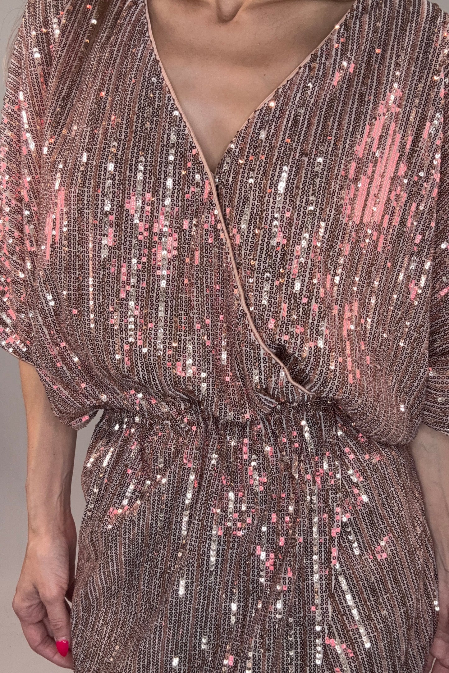 Sequin Wrap Dress - Born To Glam Born To Glam
