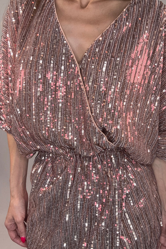 Sequin Wrap Dress - Born To Glam Born To Glam