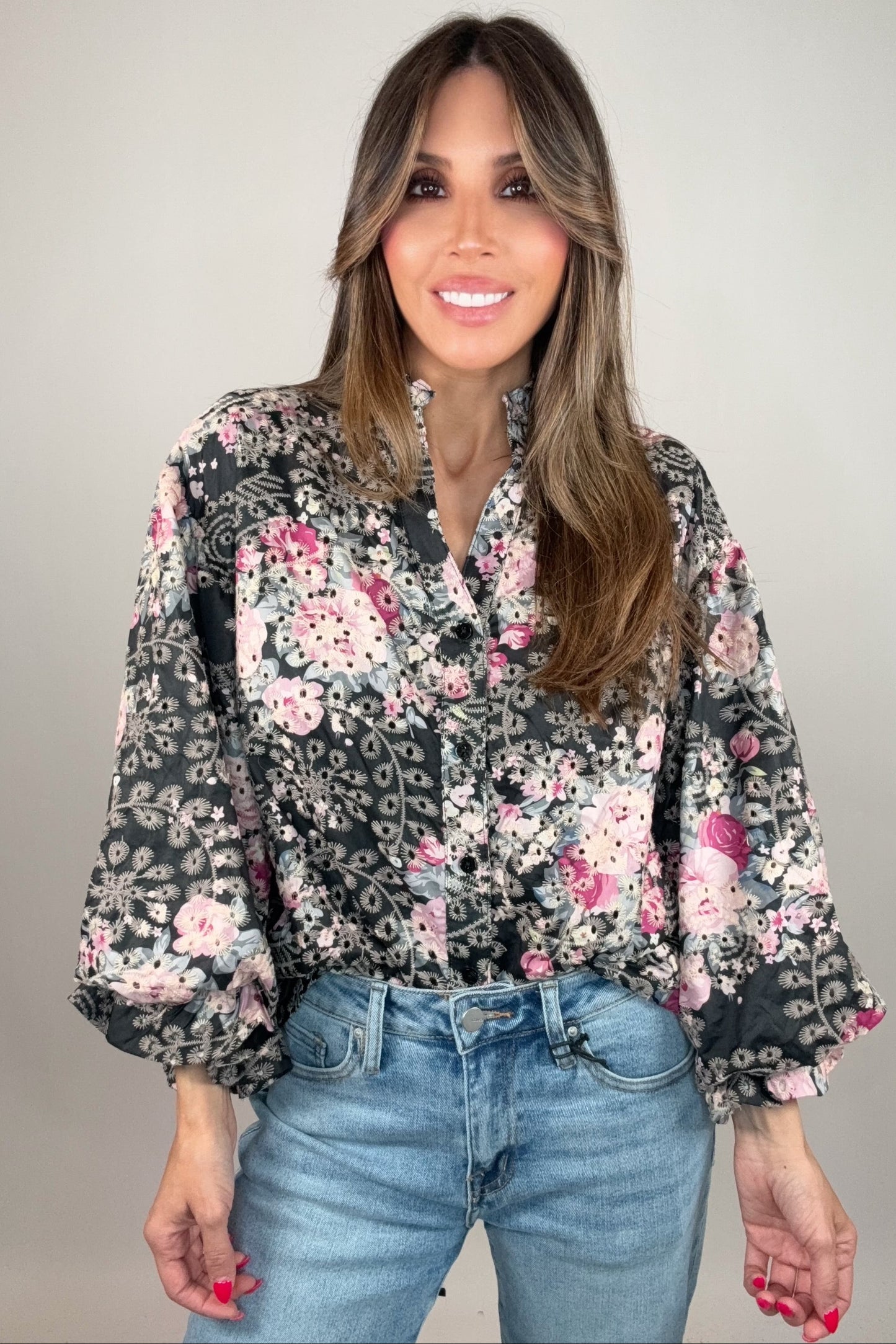 Midnight Bloom Blouse - Born To Glam Born To Glam