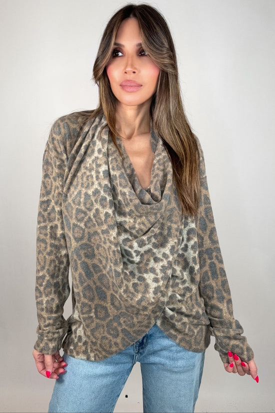 Brown Leo Multiway Shawl Cardigan - Born To Glam Born To Glam