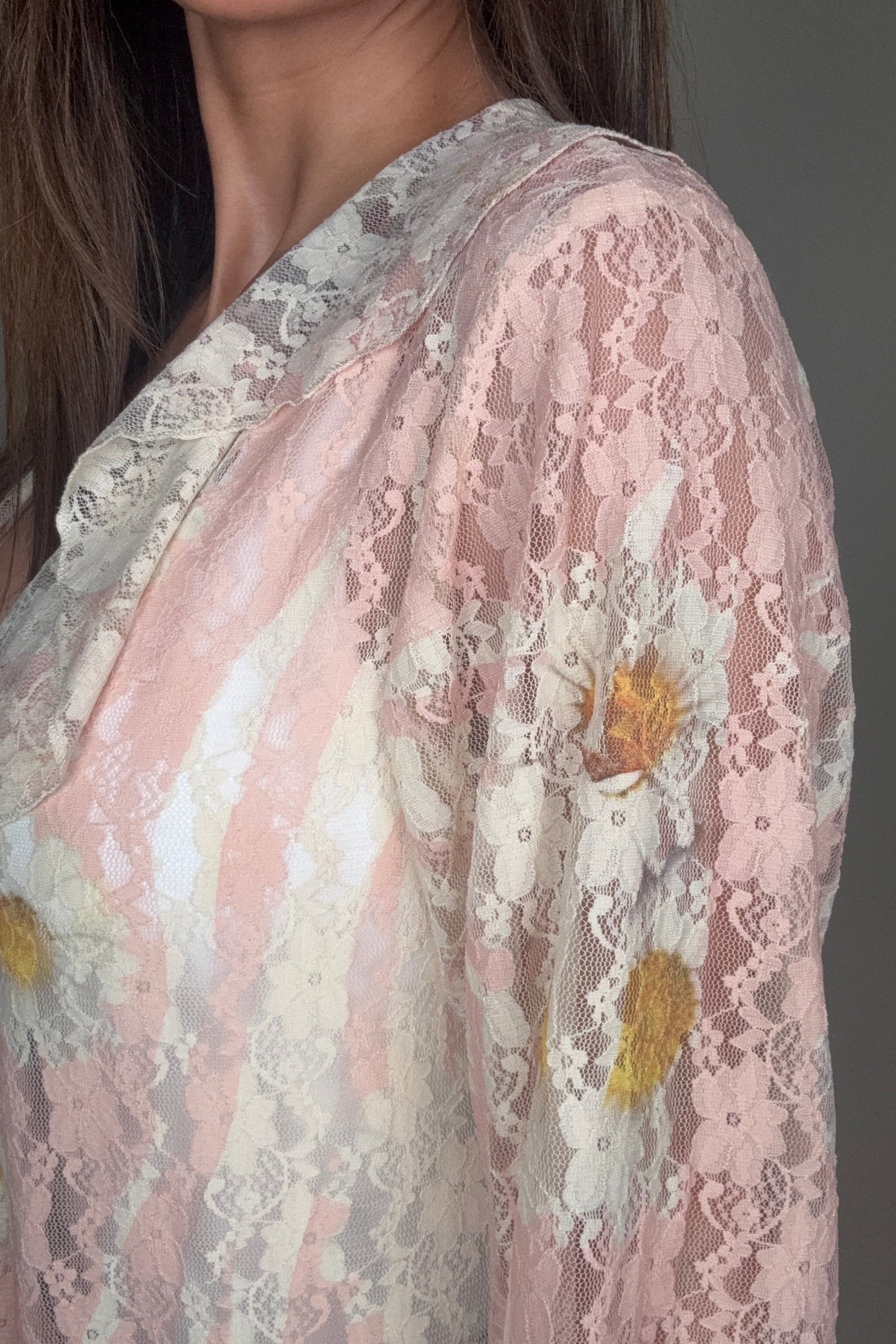 Pink Daisy Ruffle Cardigan - Born To Glam Born To Glam