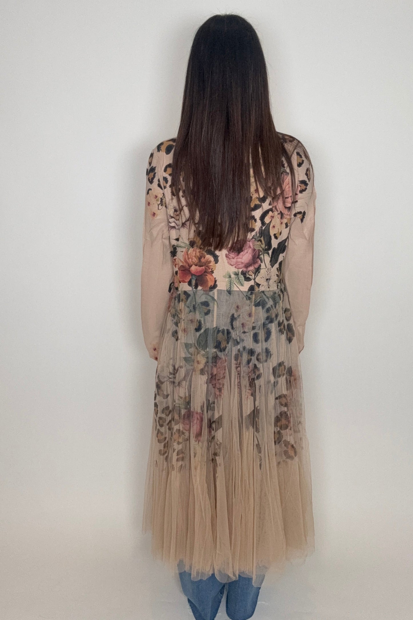 Leopard Rose Cardigan Blazer - Born To Glam Born To Glam