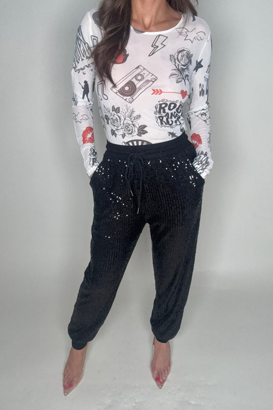 Rock N Roll Mesh Top - Born To Glam Born To Glam