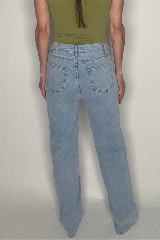 Mid Rise Rainbow Jewel Embellished Denim Jeans - Born To Glam Born To Glam