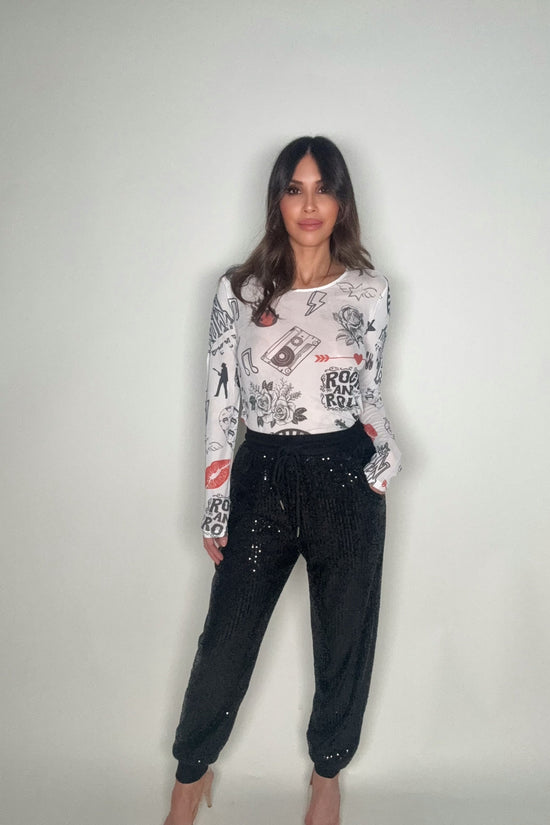 Rock N Roll Mesh Top - Born To Glam Born To Glam