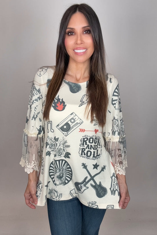 Rock and Roll Tunic Top - Born To Glam Born To Glam