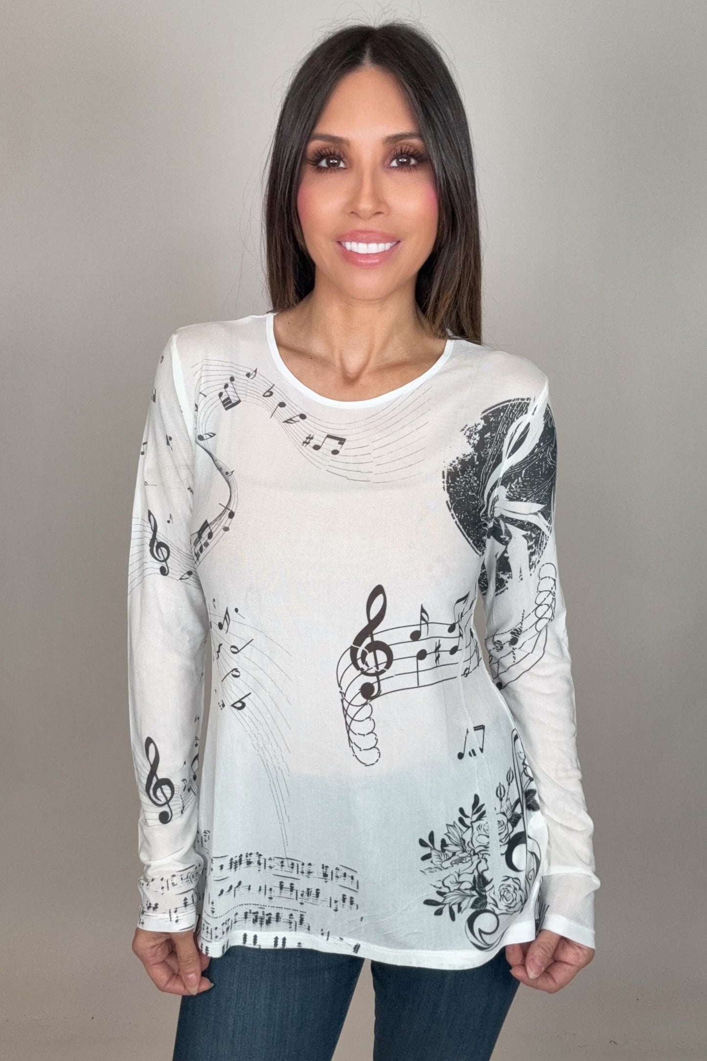 Musical Mesh Top - Born To Glam Born To Glam