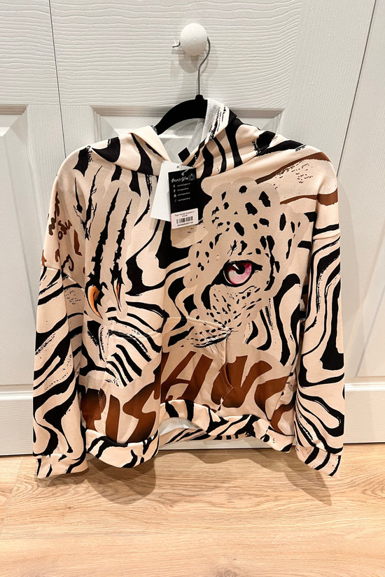 Tiger Hoodie Sweatshirt - Born To Glam Born To Glam