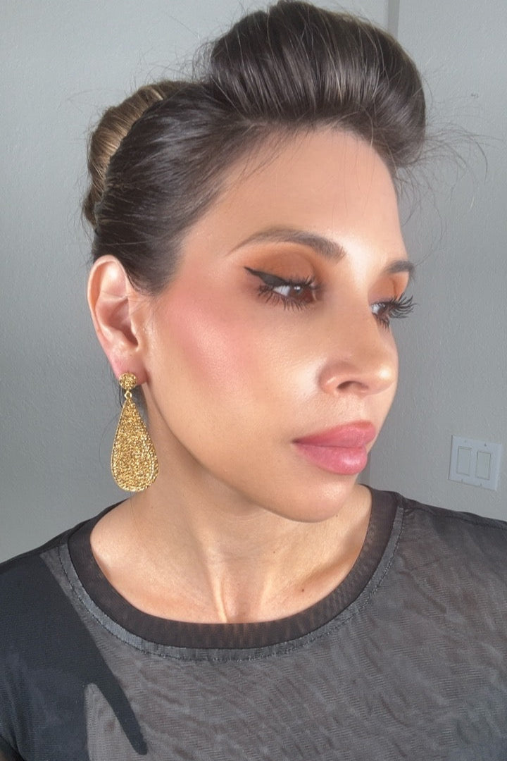 Teardrop 925 Sterling Silver Drop Earrings - Born To Glam Born To Glam