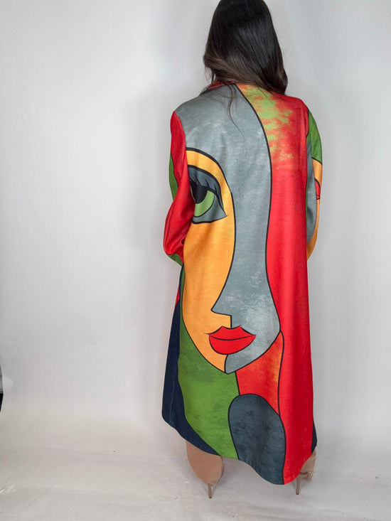 Multi Color Face Coat - Born To Glam Born To Glam