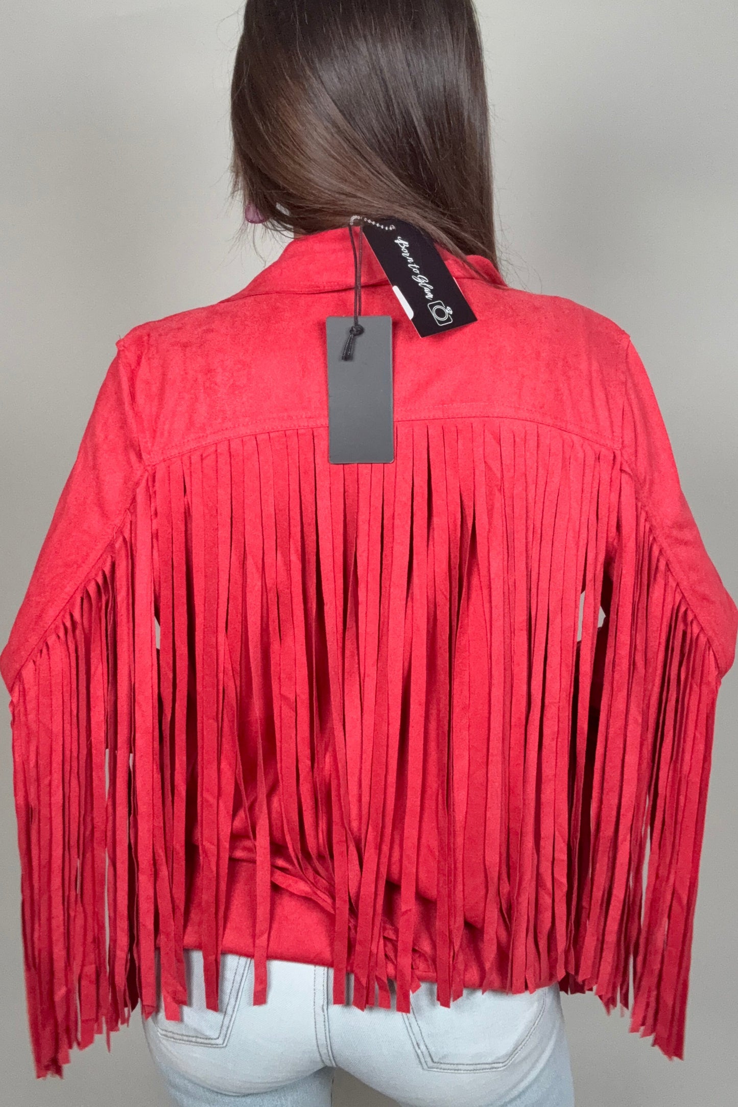 Suede Fringe Jacket - Born To Glam Born To Glam
