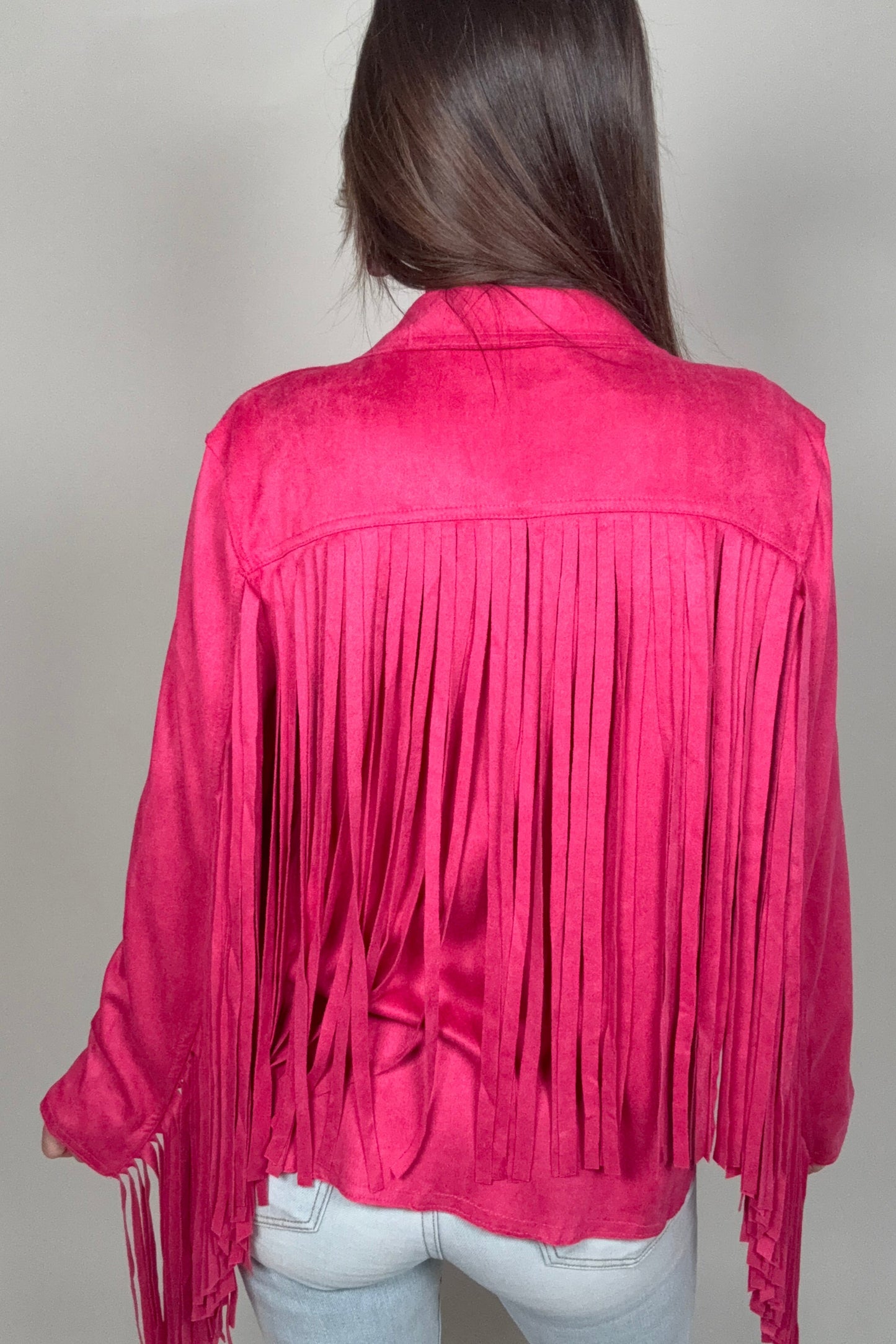 Suede Fringe Jacket - Born To Glam Born To Glam
