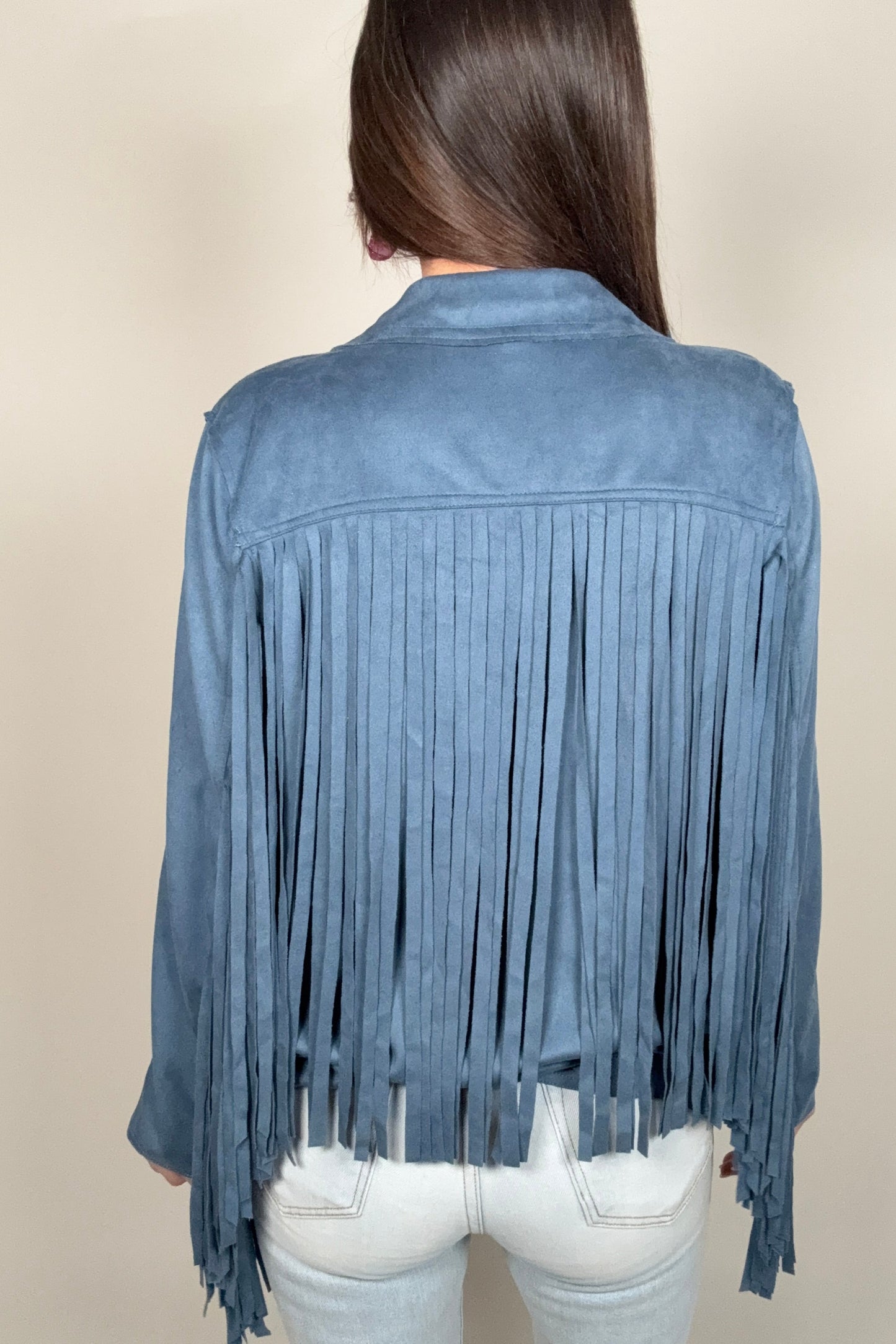 Suede Fringe Jacket - Born To Glam Born To Glam