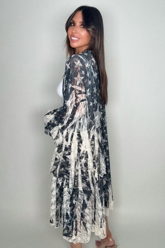 Star Lace Cardigan - Born To Glam Born To Glam