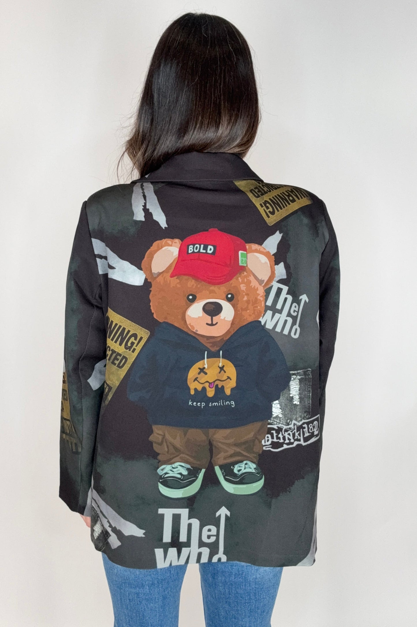 Concrete Teddy Blazer - Born To Glam Born To Glam