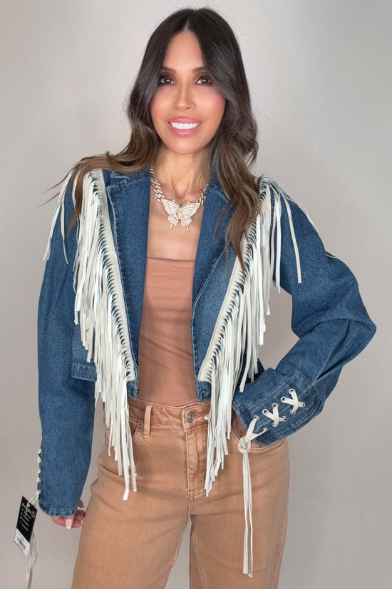 Fringe Fever Denim Jacket - Born To Glam Born To Glam
