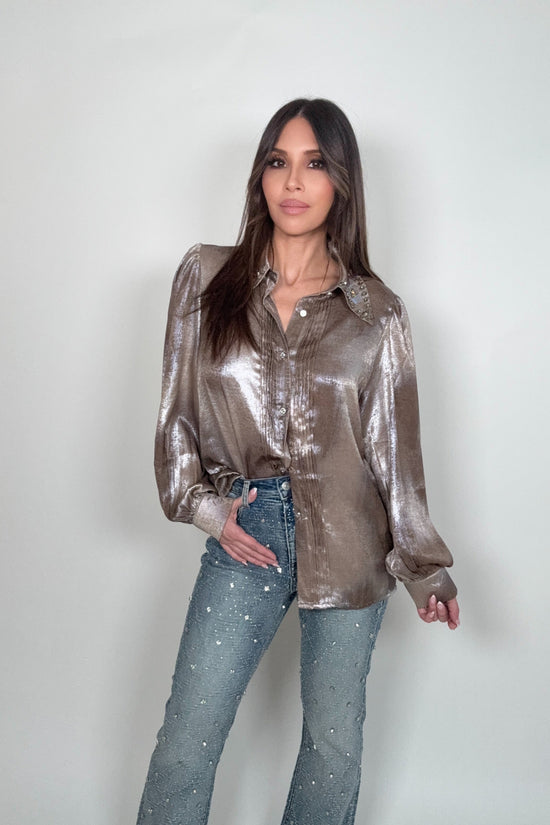 Load image into Gallery viewer, Tie Dye Rhinestones Shirts
 Born To Glam