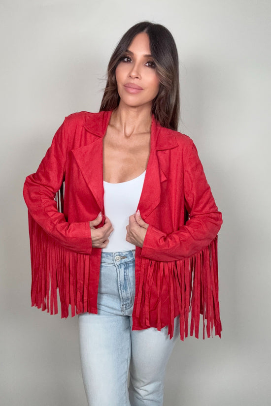 Suede Fringe Jacket - Born To Glam Born To Glam