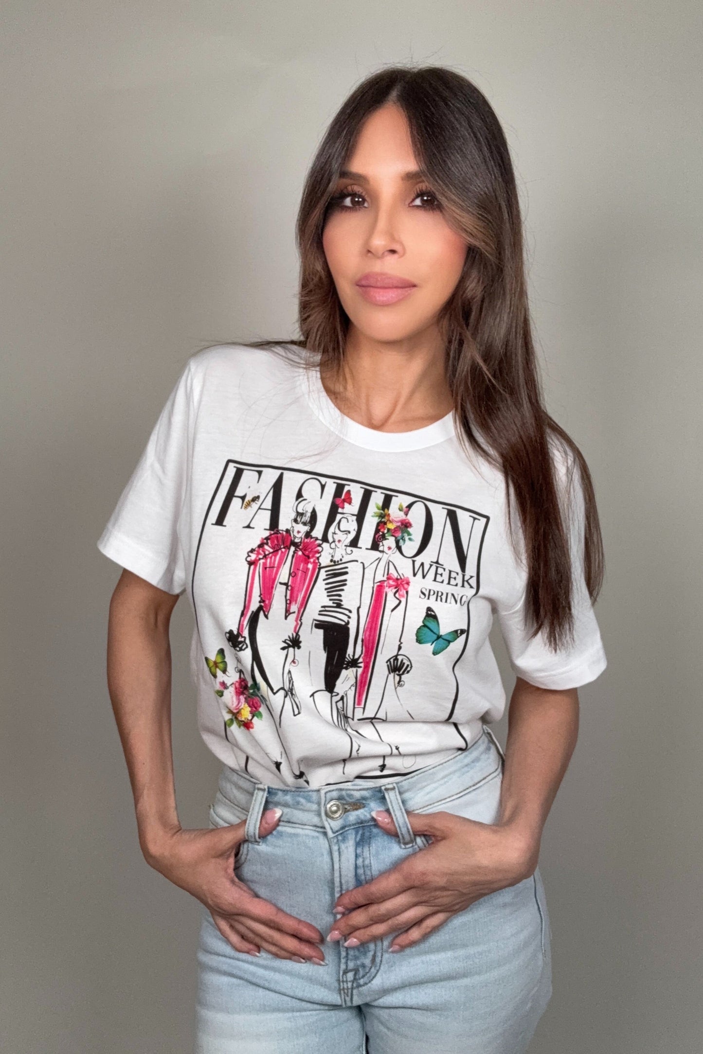 Spring Fashion Graphic Tee - Born To Glam Born To Glam
