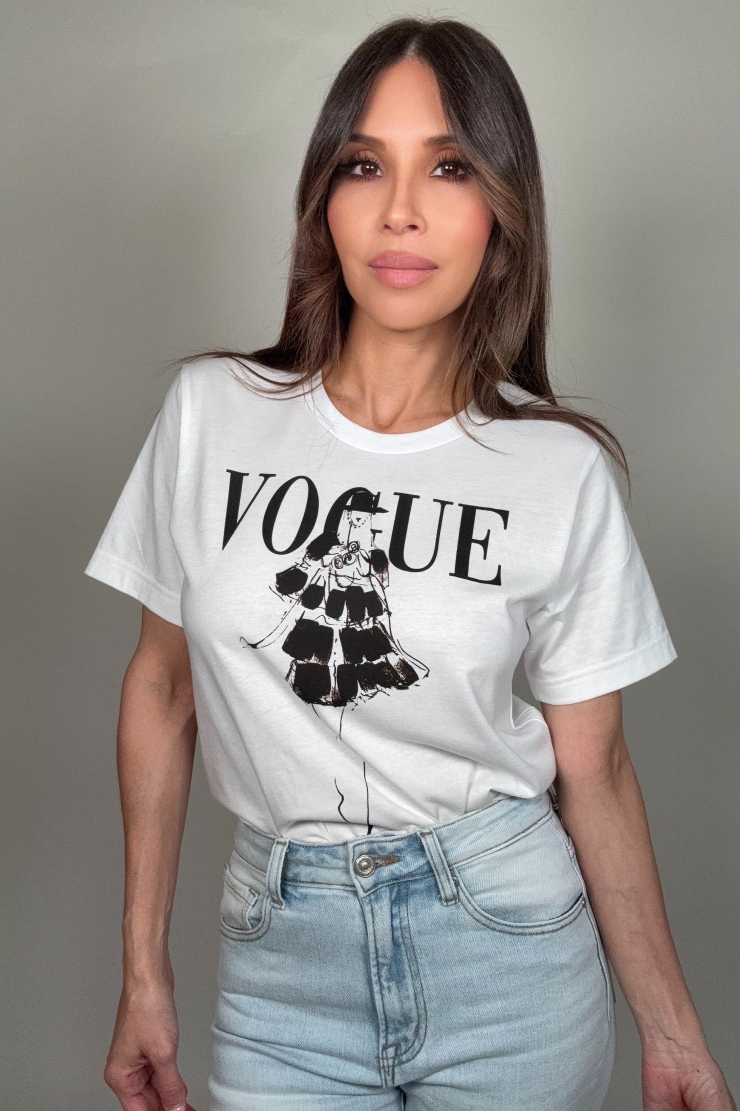 black and white graphic tee Born To Glam
