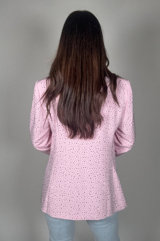 Pink Rhinestone Blazer - Born To Glam Born To Glam