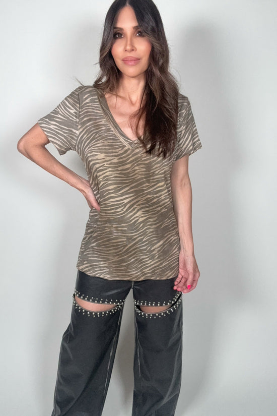 Zebra Print Vintage T-Shirt - Born To Glam Born To Glam