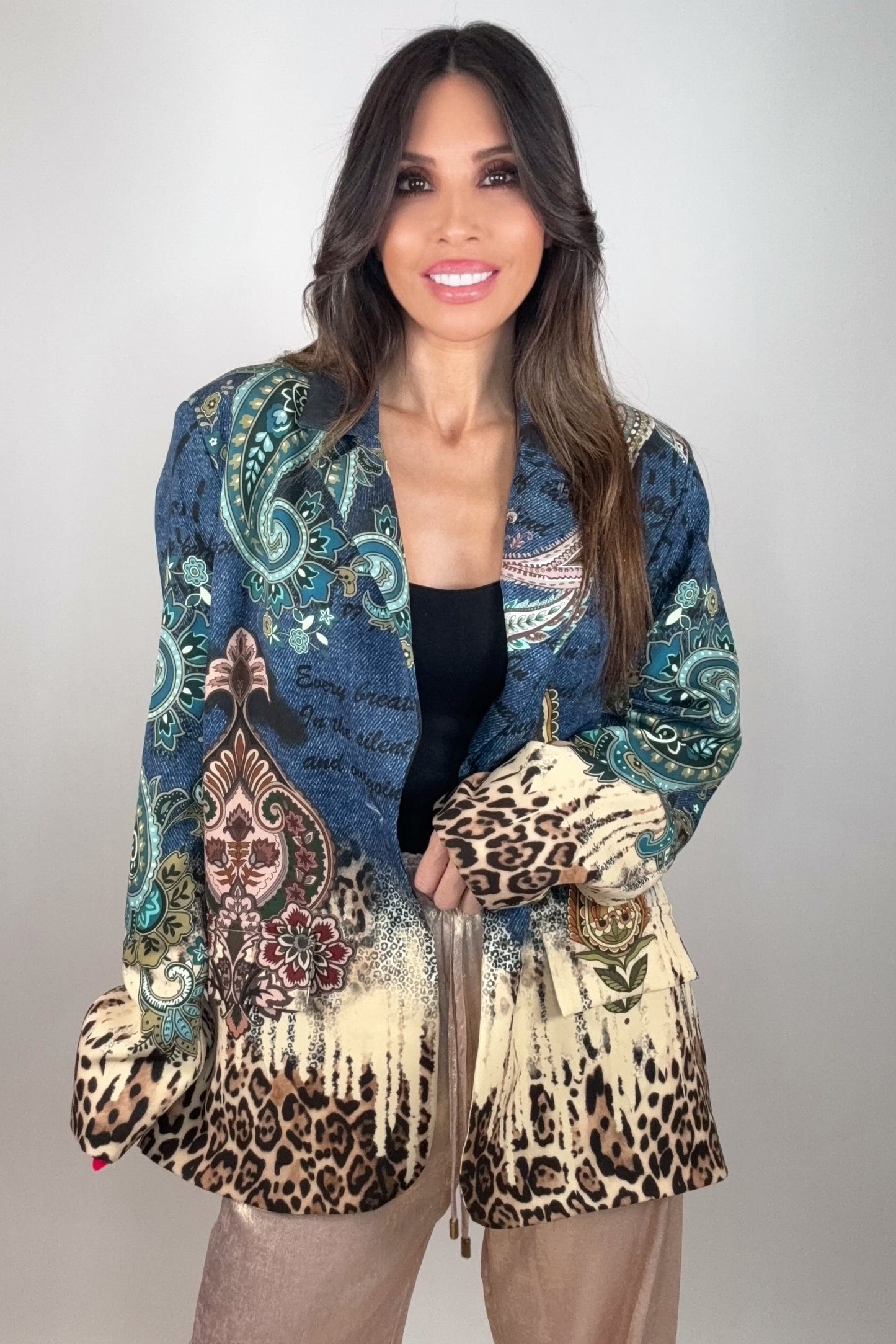 Paisley Vice Blazer Born To Glam