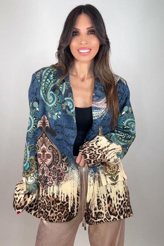 Paisley Vice Blazer Born To Glam