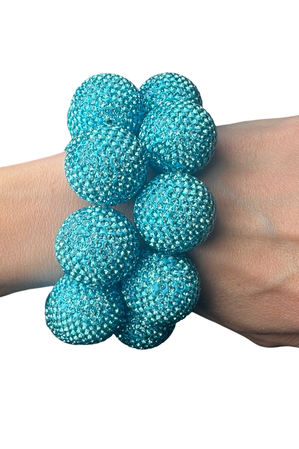 Crystal Sphere Stretch Statement Bracelet - Born To Glam Born To Glam