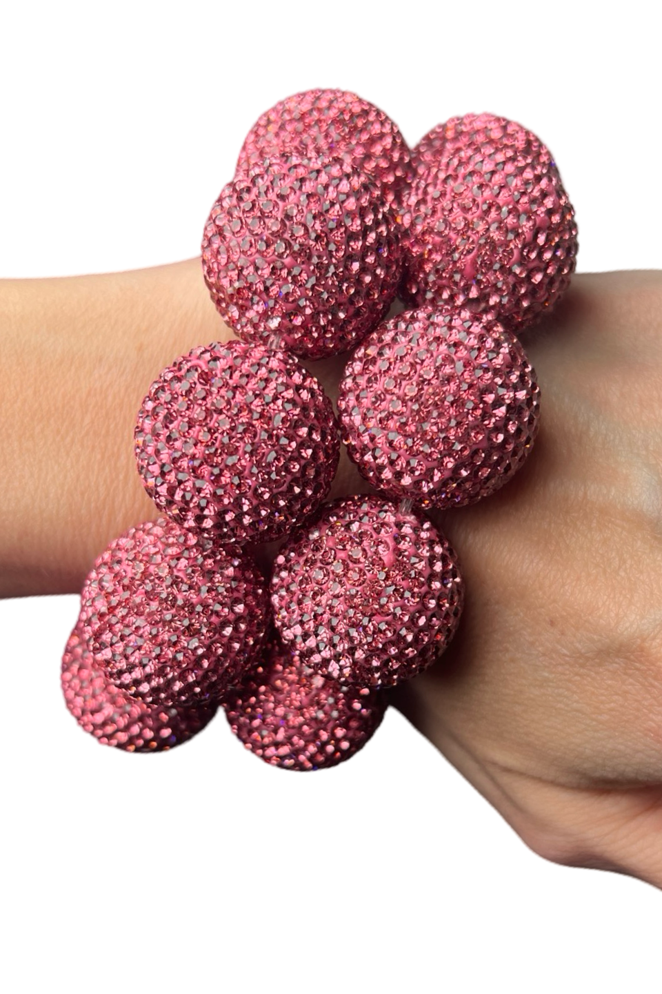 Crystal Sphere Stretch Statement Bracelet - Born To Glam Born To Glam