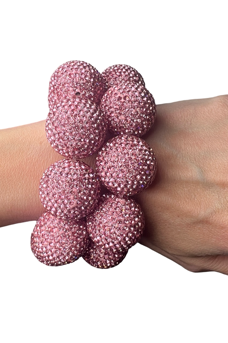 Crystal Sphere Stretch Statement Bracelet - Born To Glam Born To Glam