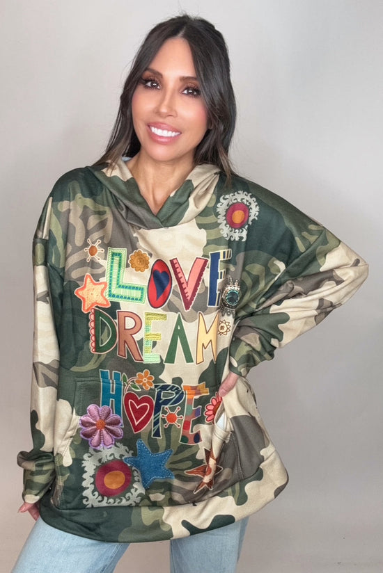 Love Dream Hope Hoodie  Sweatshirt - Born To Glam Born To Glam