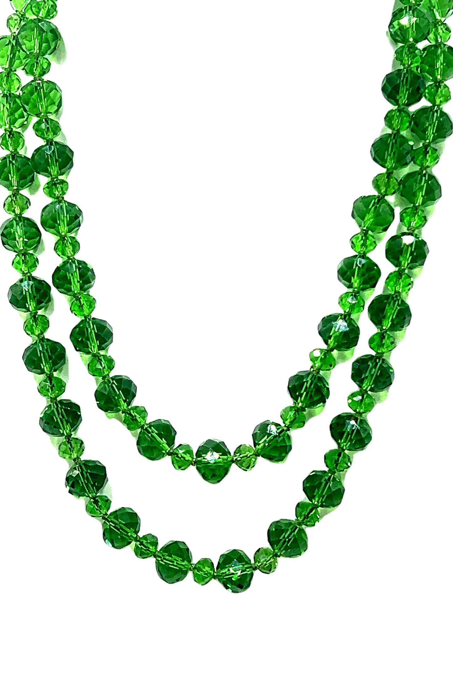 Crystal Rondelle Long Necklace - Born To Glam Born To Glam
