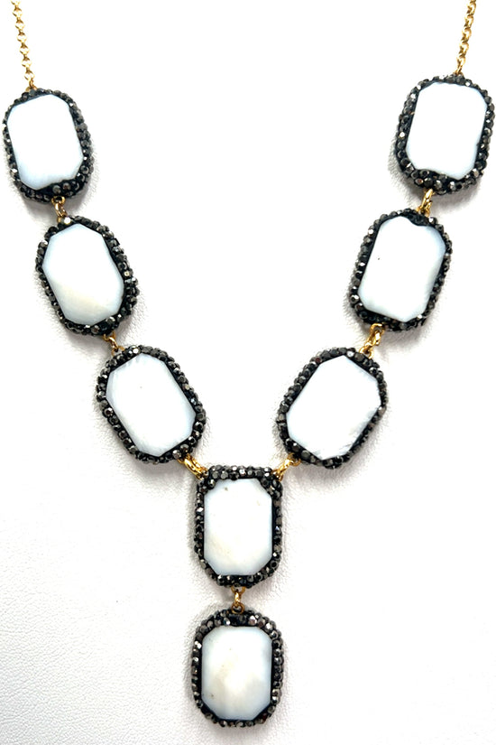 Mother Of Pearl 925 Sterling Silver Necklace - Born To Glam Born To Glam