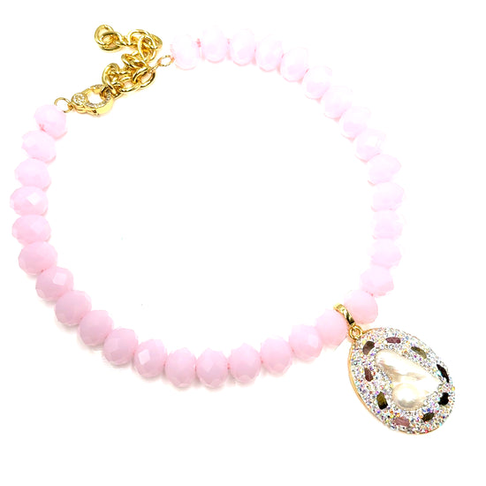 Adjustable Rondelle Short Necklace - Born To Glam Born To Glam