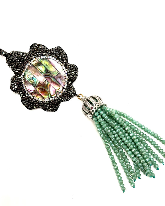 Clip on Gemstone Sterling Silver Pendant - Born To Glam Born To Glam