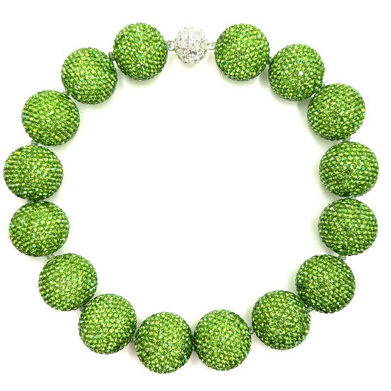 Crystal Sphere Statement Necklace - Born To Glam Born To Glam