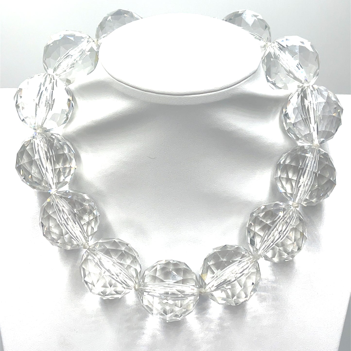30mm Crystal Sphere Short Necklace - Born To Glam Born To Glam